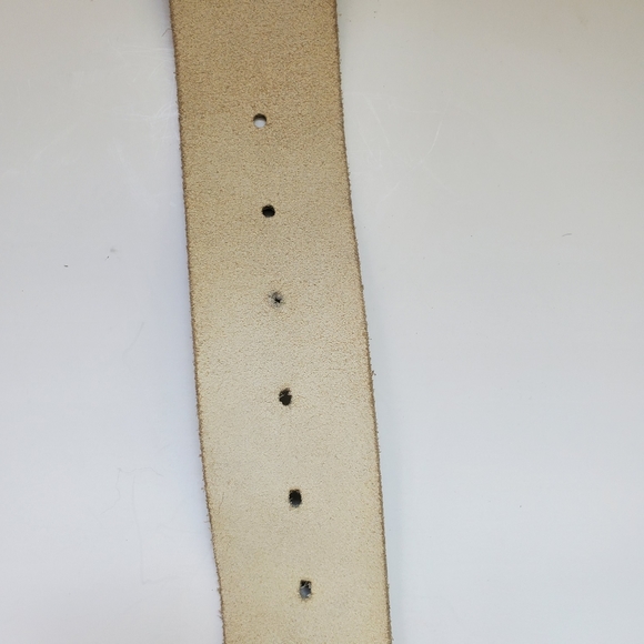 Vintage gray leather belt - snake skin design - Picture 12 of 12